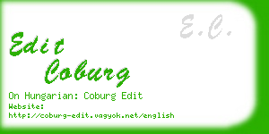 edit coburg business card